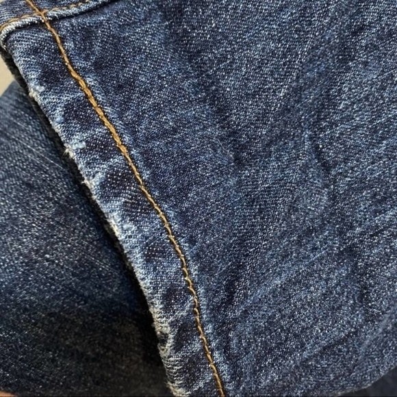 Women's 501 T Distressed Tapered Jeans Button Fly High Waist Mom Jeans 29 - Picture 11 of 12